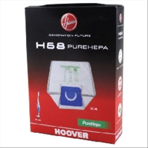 Prodotto: 35601915 - SACCHETTI ASPIRAPOLVERE HOOVER H68A 4 PZ - HOOVER ( ricambi piccoli elettrodomestici - sacchetti aspirapolvere);