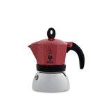 CAFFETTIERA 3 TAZZE BIALETTI ROSSA INDUZIONE