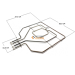 RESISTENZA FORNO DOPPIA BOSCH 2800W