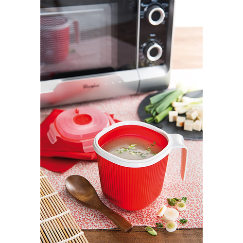 Snips 000700 Tazza per Bevande Calde e zuppe-Contenitore per microonde-0,7 lt 700 milliliters Plastica Bianco 