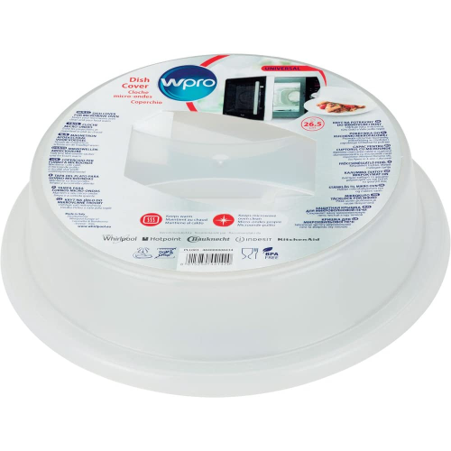 Prodotto: 484000008434 - COPERTURA PER PIATTI A MICROONDE DIAMETRO 26,5 CM  - WHIRLPOOL (ricambi piccoli elettrodomestici - piatti microonde);  484000008434