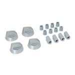 KIT 4 MANOPOLE CUCINA UNIVERSALE SILVER