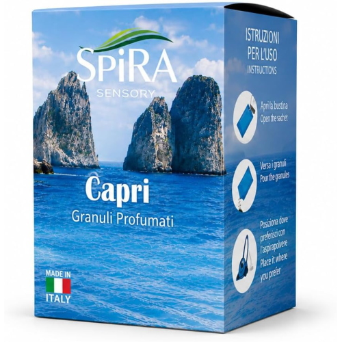 GRANULI PROFUMATI SPIRA CONFEZIONE DA 6 BUSTE - 35g - CAPRI