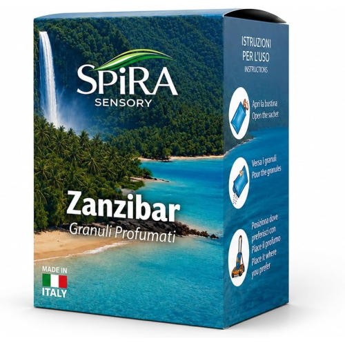 GRANULI PROFUMATI SPIRA CONFEZIONE DA 6 BUSTE - 35g - ZANZIBAR
