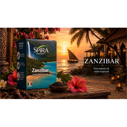 GRANULI PROFUMATI SPIRA CONFEZIONE DA 6 BUSTE - 35g - ZANZIBAR
